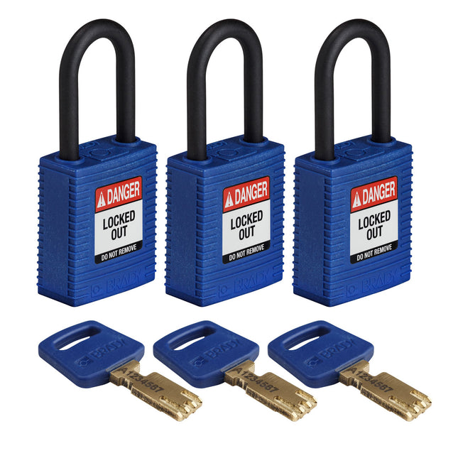 SafeKey Nylon Lockout Padlocks