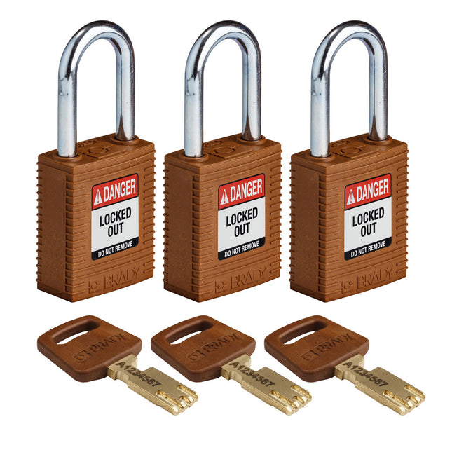 SafeKey Nylon Lockout Padlocks