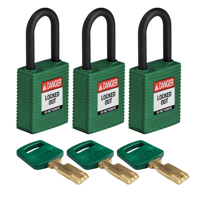 SafeKey Nylon Lockout Padlocks