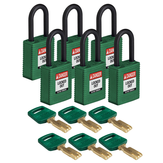 SafeKey Nylon Lockout Padlocks