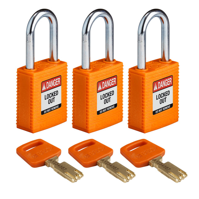 SafeKey Nylon Lockout Padlocks