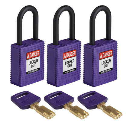 SafeKey Nylon Lockout Padlocks