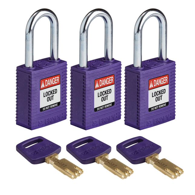 SafeKey Nylon Lockout Padlocks
