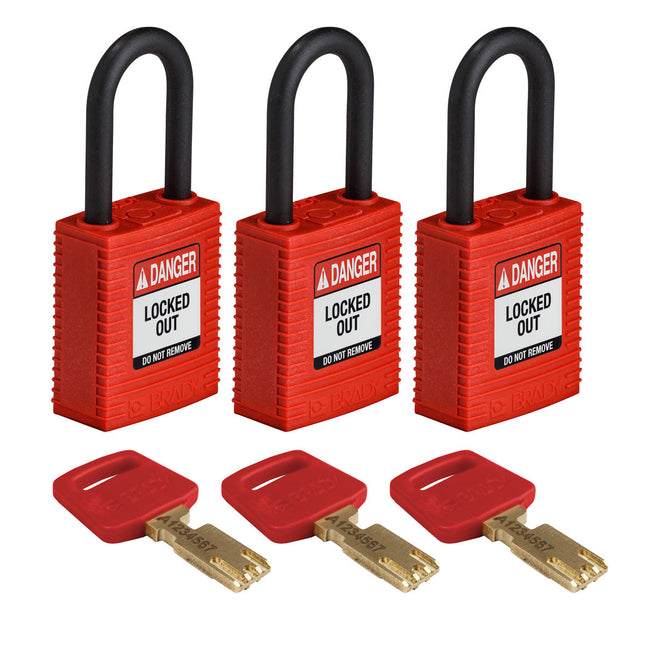 SafeKey Nylon Lockout Padlocks