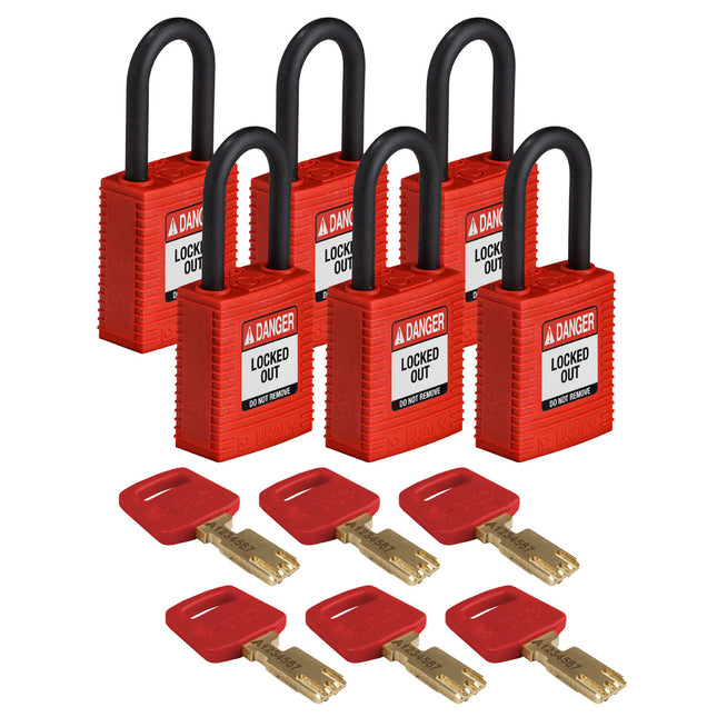 SafeKey Nylon Lockout Padlocks