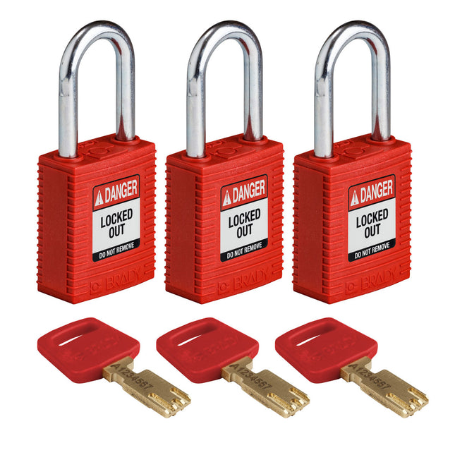 SafeKey Nylon Lockout Padlocks