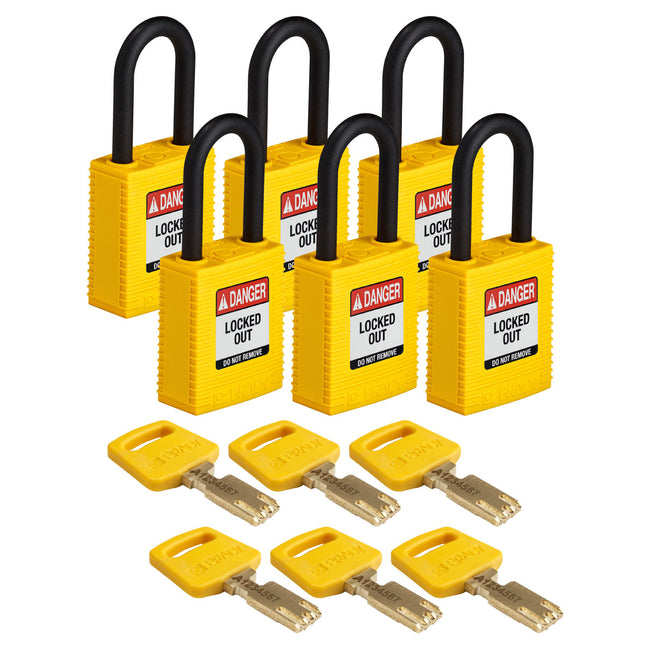 SafeKey Nylon Lockout Padlocks