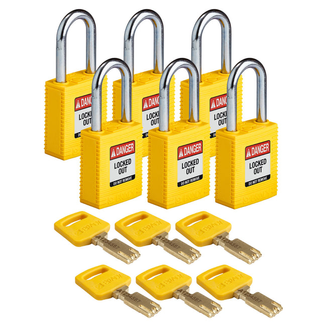 SafeKey Nylon Lockout Padlocks