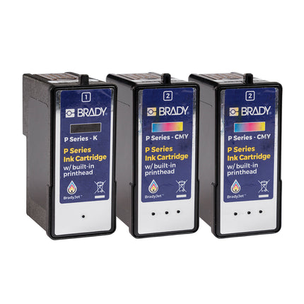 Ink Multipack for BradyJet J7300 Colour Label Printer 2x CMY 1x K