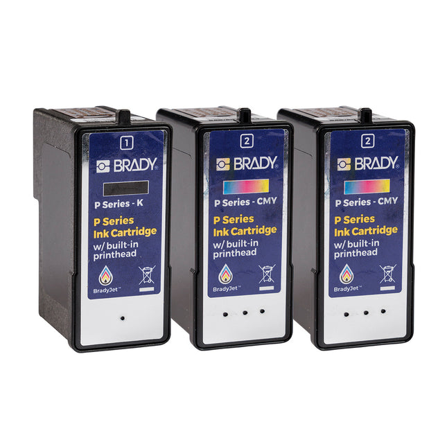 Ink Multipack for BradyJet J7300 Colour Label Printer 2x CMY 1x K