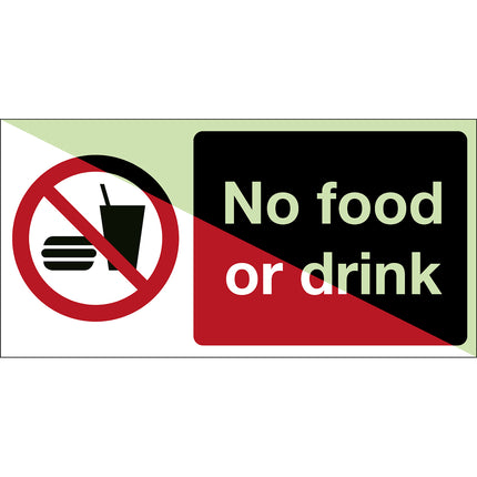 Glowinthedark safety sign