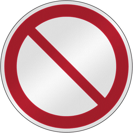 ISO Safety Sign  General prohibition sign