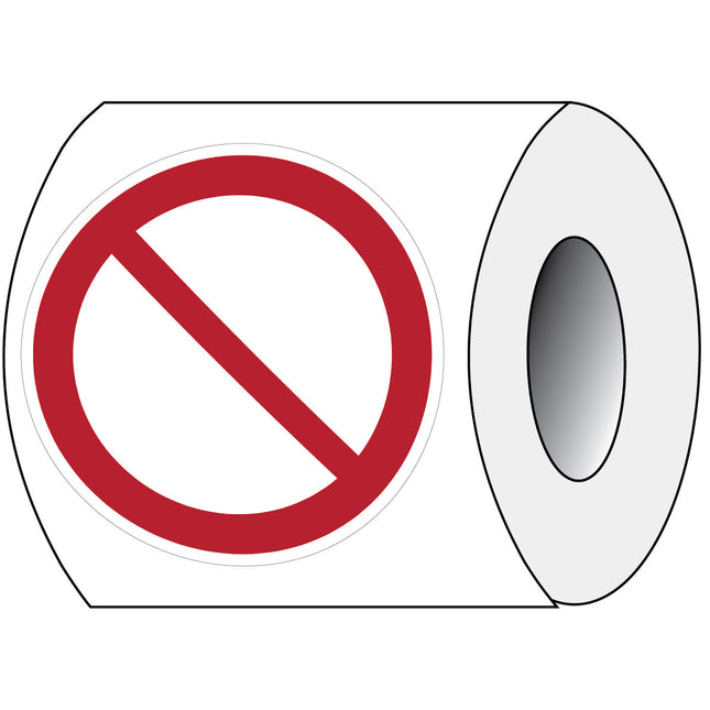 ISO Safety Sign  General prohibition sign