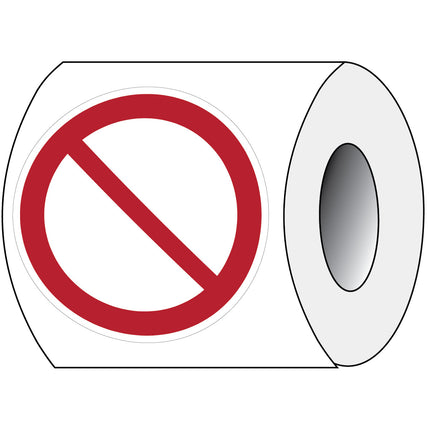ISO Safety Sign  General prohibition sign