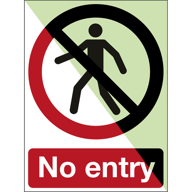 Glowinthedark safety sign