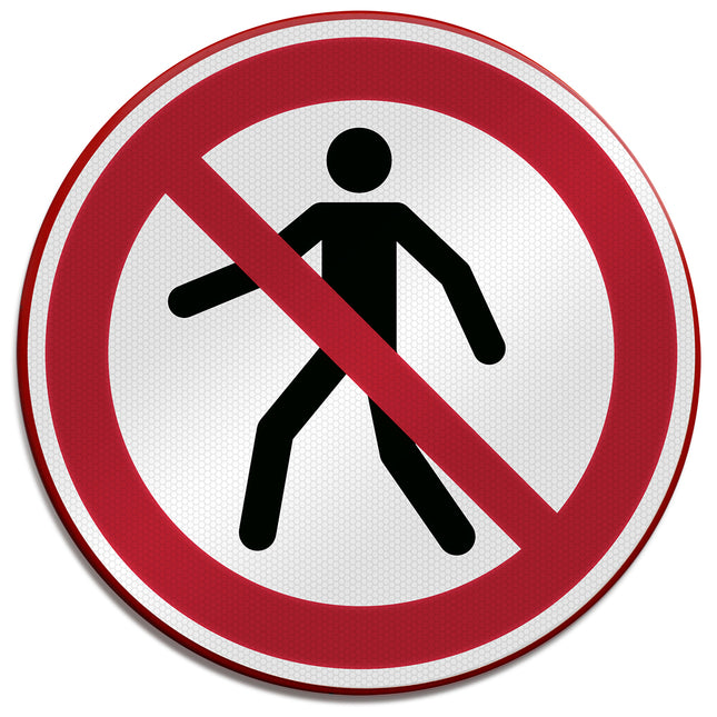 ISO Safety Sign  No thoroughfare