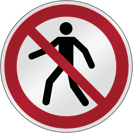 ISO Safety Sign  No thoroughfare