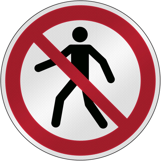 ISO Safety Sign  No thoroughfare