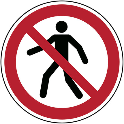 ISO Safety Sign  No thoroughfare