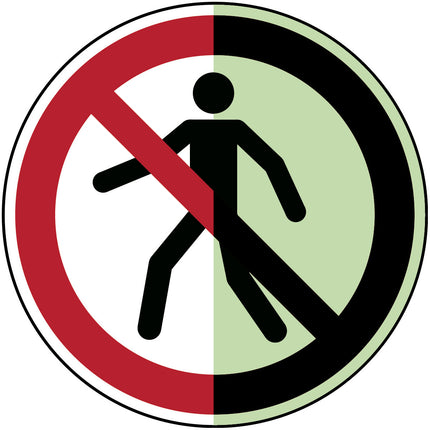 Glowinthedark safety sign