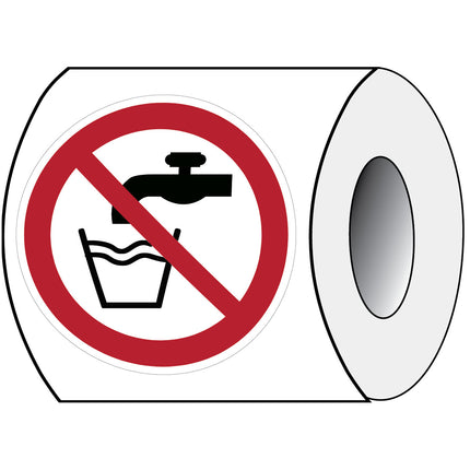 ISO Safety Sign  Not drinking water