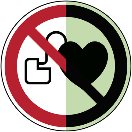 Glowinthedark safety sign