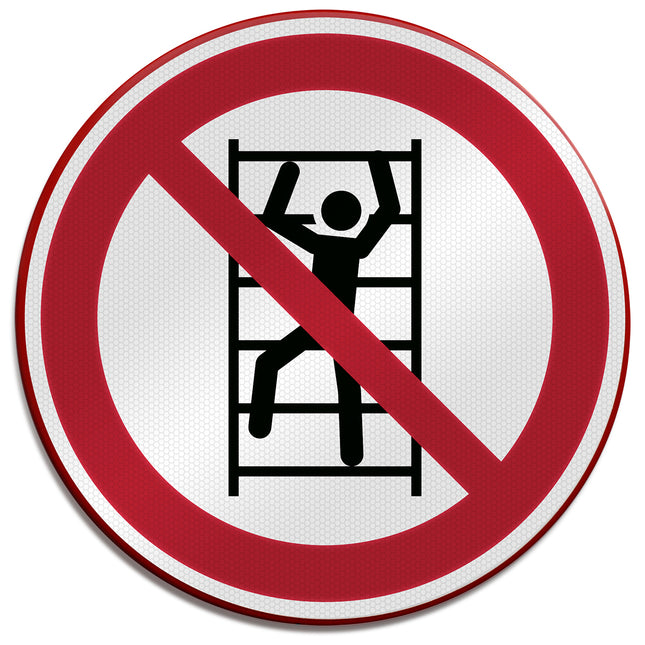 ISO Safety Sign  No climbing