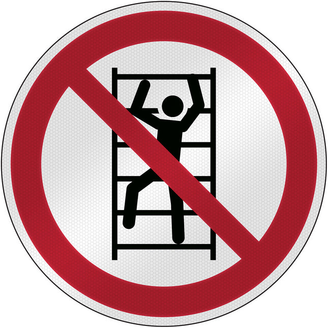 ISO Safety Sign  No climbing