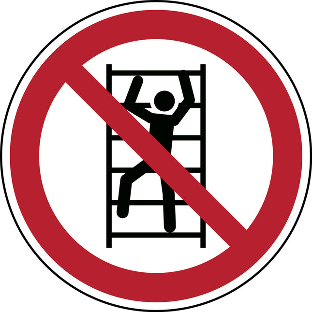 ISO Safety Sign  No climbing