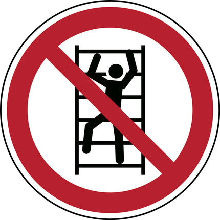 ISO Safety Sign  No climbing