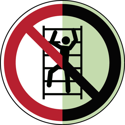 ISO Safety Sign  No climbing