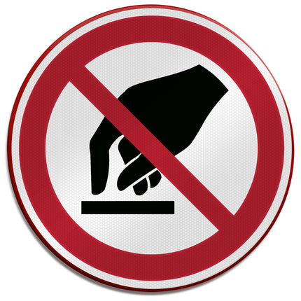ISO Safety Sign  Do not touch