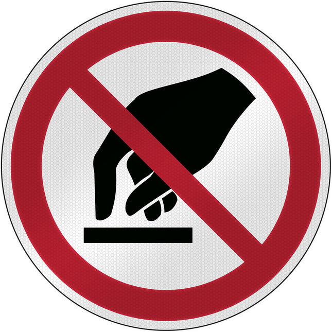 ISO Safety Sign  Do not touch