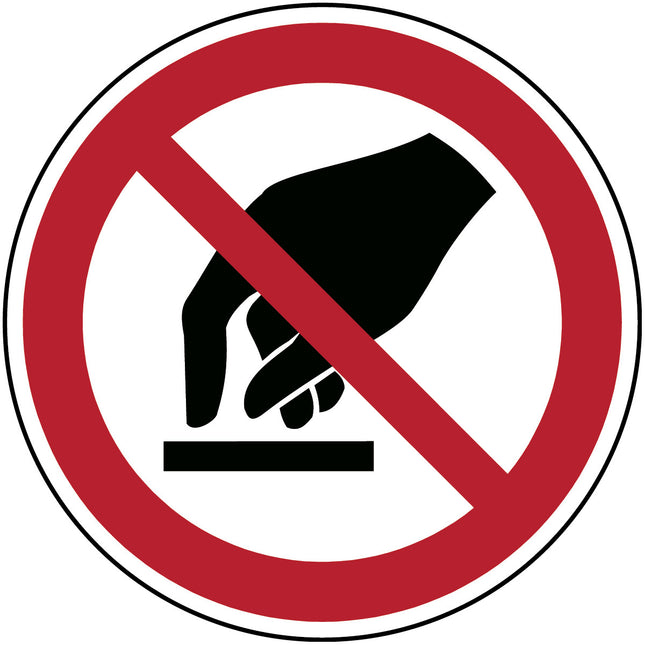 ISO Safety Sign  Do not touch