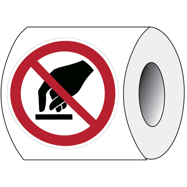 ISO Safety Sign  Do not touch