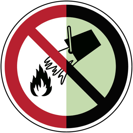 Glowinthedark safety sign