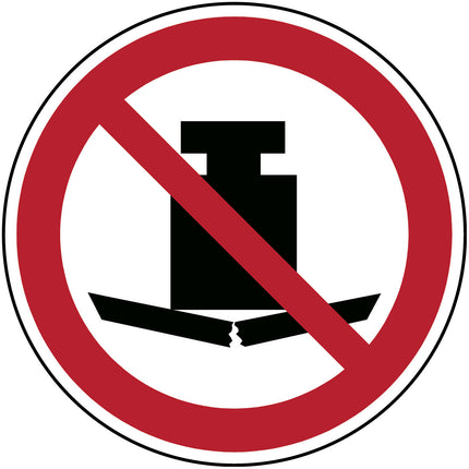 ISO Safety Sign  No heavy load