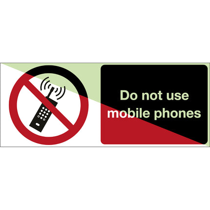 Glowinthedark safety sign