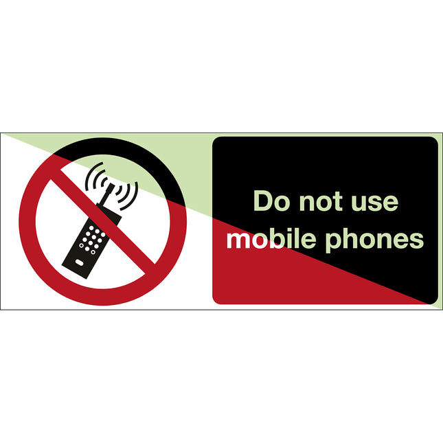 Glowinthedark safety sign