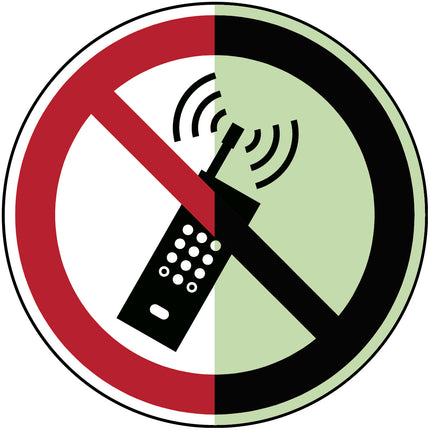 Glowinthedark safety sign