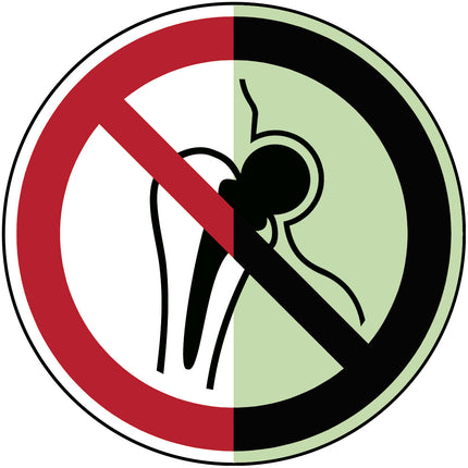 Glowinthedark safety sign