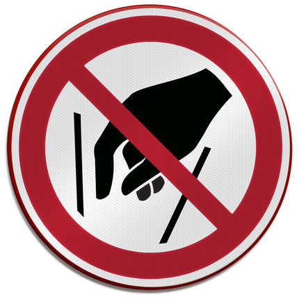 ISO Safety Sign  No reaching in