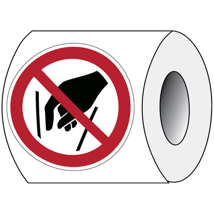ISO Safety Sign  No reaching in