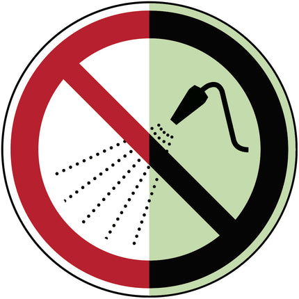 Glowinthedark safety sign