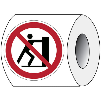 ISO Safety Sign  No pushing