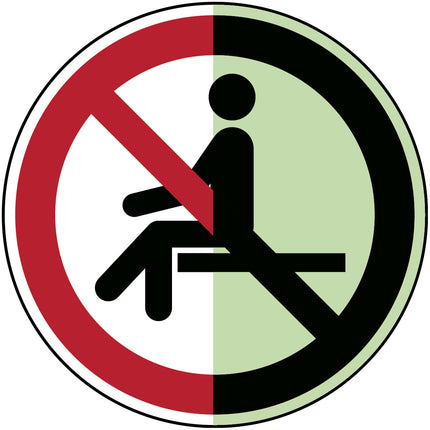 Glowinthedark safety sign