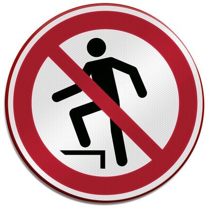ISO Safety Sign  No stepping on surface