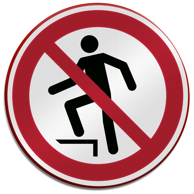ISO Safety Sign  No stepping on surface