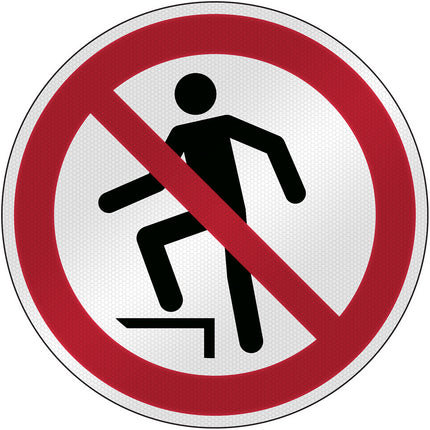 ISO Safety Sign  No stepping on surface