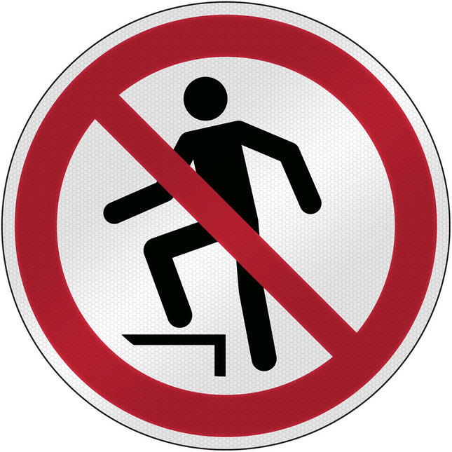 ISO Safety Sign  No stepping on surface